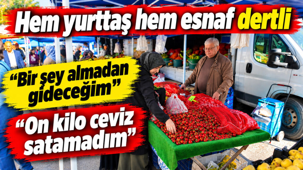 Hem yurttaş hem esnaf dertli: “Bir şey almadan gideceğim”
